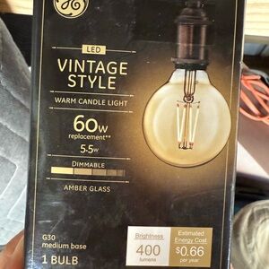 GE Vintage Style LED Bulb NWT